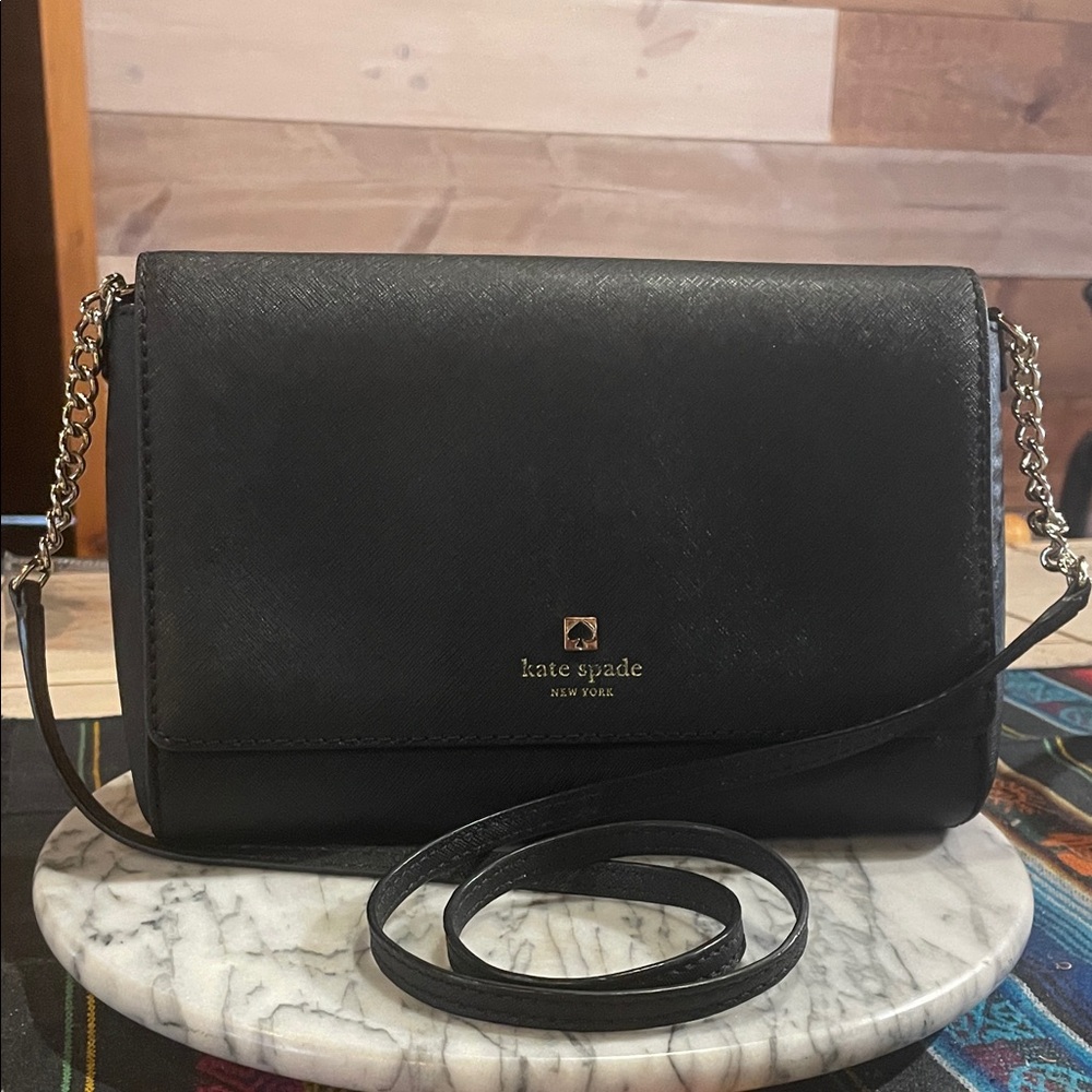 Kate Spade New York Charlotte Street Alek Black Crossbody EUC 💝